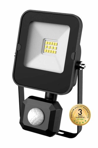 ALFA PIR SMD 10W CW 1100/1350lm - Reflektor LED s PIR čidlem pohybu