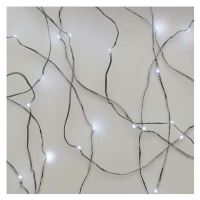 LED vánoční nano řetěz, 1,9 m, 2x AA, vnitřní, studená bílá, časovač (7)