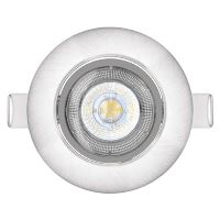 LED bodové svítidlo SIMMI stříbrné, kruh 5W teplá bílá (4)