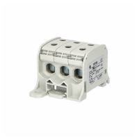 Svorka univerzální RKA 50 1/6 L G, 150A, 1pól. (6x vstup), AL/CU, šedá, na DIN/na panel (1)