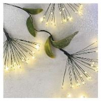 LED světelný řetěz – svítící trsy, nano, 2,35 m, vnitřní, teplá bílá, časovač (5)
