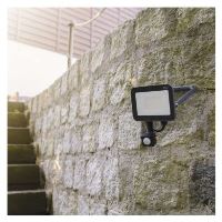 LED reflektor INOVO s pohybovým čidlem, 30W, antracit,  neutrální bílá (6)