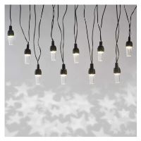 LED světelný řetěz – 10x párty žárovky, 4,5 m, venkovní i vnitřní, studená bílá (6)