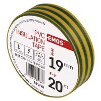 Izolační páska PVC 19mm / 20m zelenožlutá (4)