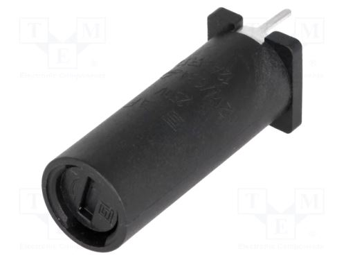 Zásuvka; válcové pojistky; THT; 5x20mm; -40÷85°C; 6,3A; UL94V-0