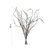 LED větvička s perlami, 60 cm, 3x AA, vnitřní, teplá bílá, časovač (8)