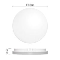 LED přisazené svítidlo TORI, kruhové bílé 24W neutrální b., IP54 (3)