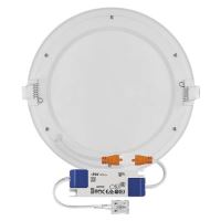 LED vestavné svítidlo NEXXO, kruhové, bílé, 18W, teplá bílá (10)