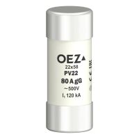 OEZ Pojistka válcová 80A PV22-GG OEZ Pojistka válcová 80A PV22-GG