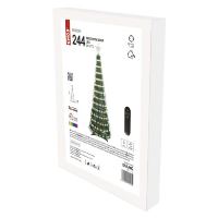 LED vánoční stromek se světelným řetězem a hvězdou, 1,5 m, vnitřní, ovladač, časovač, RGB (1)