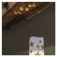 LED dekorativní projektor – hvězdičky, 3x AAA, vnitřní, teplá bílá (6)