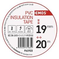Izolační páska PVC 19mm / 20m červená (3)