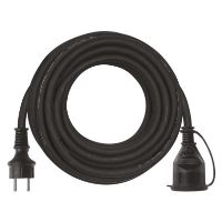 Venkovní prodlužovací kabel 10 m / 1 zásuvka / černý / guma-neopren / 230 V / 1,5 mm2 (1)