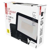LED reflektor INOVO s pohybovým čidlem, 50W, antracit,  neutrální bílá (10)