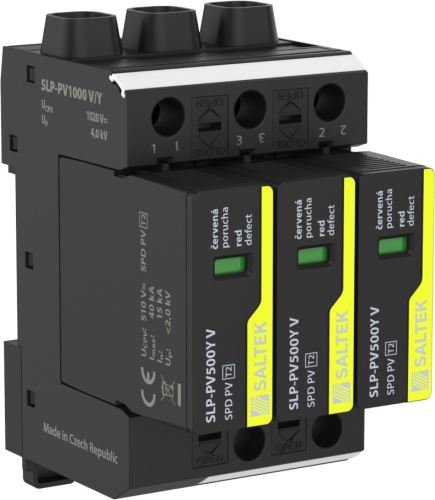 SALTEK Svodič II SLP-PV1000 V/Y přepětí, varistorový, zapojení 'Y', pro fotovoltaiku