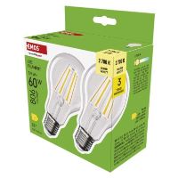 LED žárovka Filament A60 / E27 / 5,9 W (60 W) / 806 lm / teplá bílá