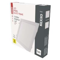 LED vestavné svítidlo NEXXO, čtvercové, bílé, 25W, neutrální bílá (2)