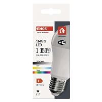 Chytrá LED žárovka GoSmart A60 / E27 / 11 W (75 W) / 1 050 lm / RGB / stmívatelná / Wi-Fi (6)