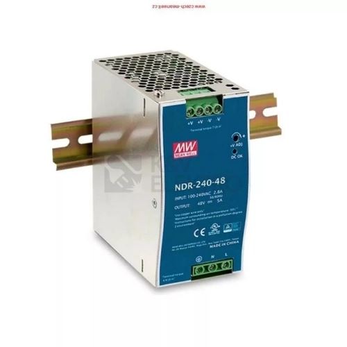 SPINANY ZDROJ DIN NDR-240-48 240W 48V