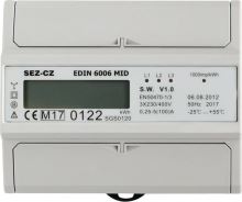 SEZ Elektroměr EDIN 6006MID 5-100A 3 fázový 1s LCD (1)