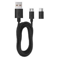 USB adaptér do auta 2,1A + micro USB kabel + USB-C redukce (3)