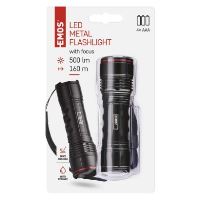 LED svítilna kovová, 500 lm, 4× AAA, FOKUS (2)