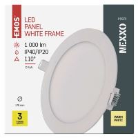 LED vestavné svítidlo NEXXO, kruhové, bílé, 12,5W, teplá bílá (7)