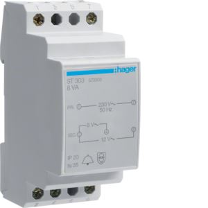 Trafo ST303 230/8V-1A,12V-0,67A