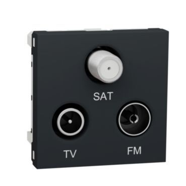Zásuvka Unica R/TV/SAT s F-konekt.antrac