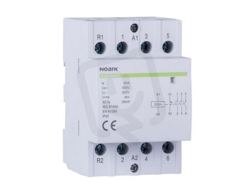 Instalační stykač NOARK 107022 EX9CH40 40 A, ovl. 230V, 3NO+1NC