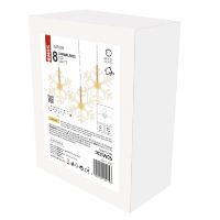 LED vánoční závěs – sněhové vločky, 84 cm, venkovní i vnitřní, teplá bílá (4)