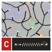 Standard LED spojovací vánoční řetěz, 10 m, venkovní i vnitřní, multicolor (8)