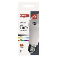 Chytrá LED žárovka GoSmart A65 / E27 / 14 W (94 W) / 1 400 lm / RGB / stmívatelná / Wi-Fi (6)