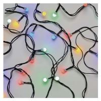 LED vánoční cherry řetěz – kuličky, 30 m, venkovní i vnitřní, multicolor, časovač (5)