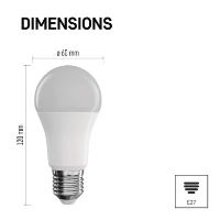 Chytrá LED žárovka GoSmart A60 / E27 / 9 W (60 W) / 806 lm / RGB / stmívatelná / Wi-Fi (2)