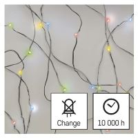 LED vánoční nano řetěz, 1,9 m, 2x AA, vnitřní, multicolor, časovač (11)