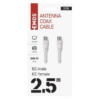 Anténní koaxiální kabel stíněný 2,5m – rovné vidlice (2)