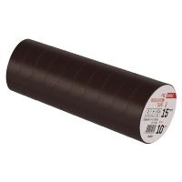 Izolační páska PVC 15mm / 10m hnědá (7)