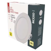 LED vestavné svítidlo NEXXO, kruhové, bílé, 12,5W, teplá bílá (2)