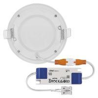 LED vestavné svítidlo NEXXO, kruhové, bílé, 7W, teplá bílá (10)