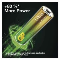 Alkalická baterie GP Ultra 9V (6LF22) (4)