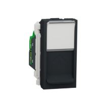 Zásuvka Unica dat.RJ45 5eUTP antracit 1m (1)