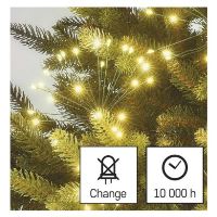 LED světelný řetěz – svítící trsy, nano, 2,35 m, vnitřní, teplá bílá, časovač (9)