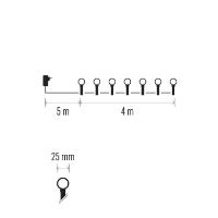 LED světelný cherry řetěz – kuličky 2,5 cm, 4 m, venkovní i vnitřní, růžová, časovač (3)