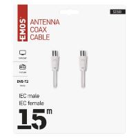 Anténní koaxiální kabel stíněný 15m – rovné vidlice (2)