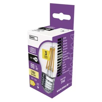 LED žárovka Filament Mini Globe / E27 / 6 W (60 W) / 810 lm / teplá bílá