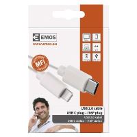Nabíjecí a datový kabel USB-C 2.0 / Lightning MFi, 1 m, bílý (2)
