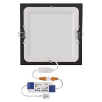 LED vestavné svítidlo NEXXO, čtvercové, černé, 18W, se změnou CCT (5)