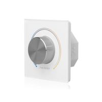 Bílý nástěnný CCT ovladač LED pásků Sunricher KNOB 230V - 1 zóna Bílý nástěnný CCT ovladač LED pásků Sunricher KNOB 230V - 1 zóna