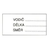 NAPRO Štítek kab.č.29 "vodič délka směr" NAPRO Štítek kab.č.29 "vodič délka směr"